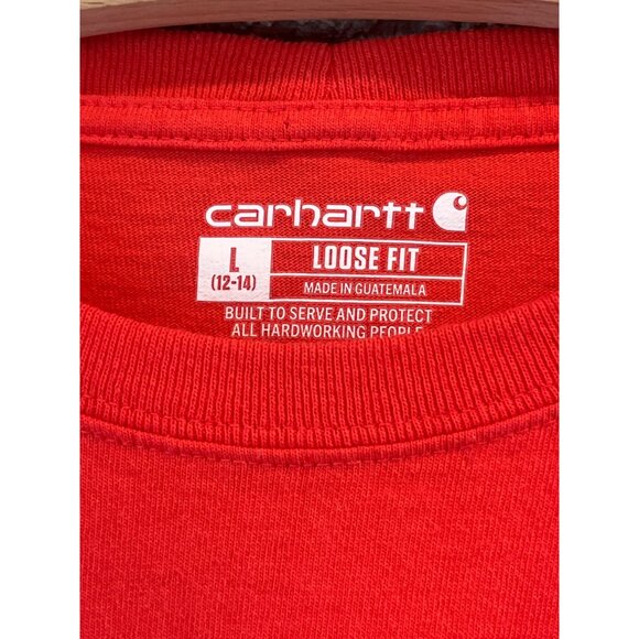 Carhartt women’s Red Long Sleeve Shirt Loose Fit L - Picture 3 of 7
